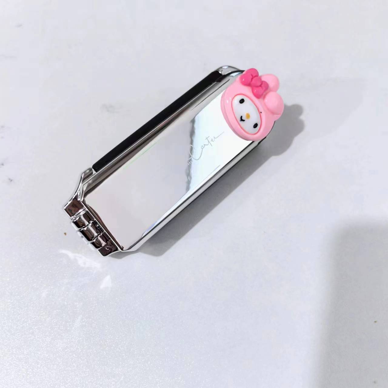 전기 도금 실버 거울 빗 (추출 가능) 멜로디