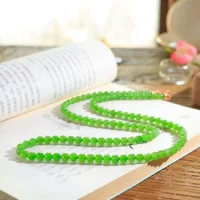 Jinyutang Синьцзян Hetian Jade Jade Жемчужное круглое нефритовое ожерелье нефрит нежный и нежный