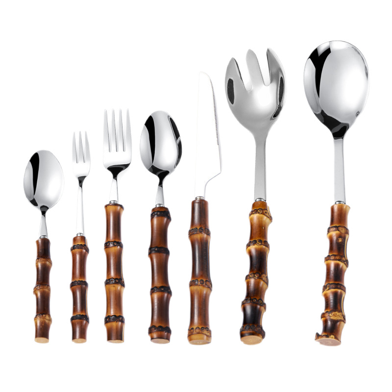 검은 대나무 손잡이 7종 세트