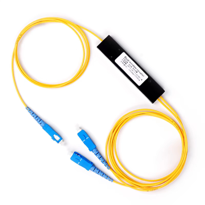 分光器一分二光纤分路器1比2尾纤式SC拉锥式FBT分光器1分2|undefined