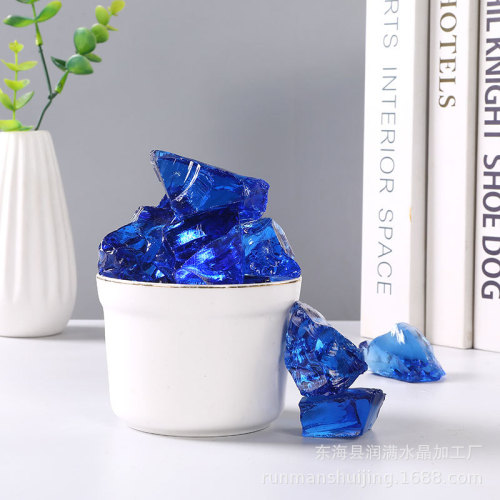 Factory supply Cobalt blue crystal quartz raw stone, aromatherapy stone diffuser stone aquarium fish tank water feature decoration stone