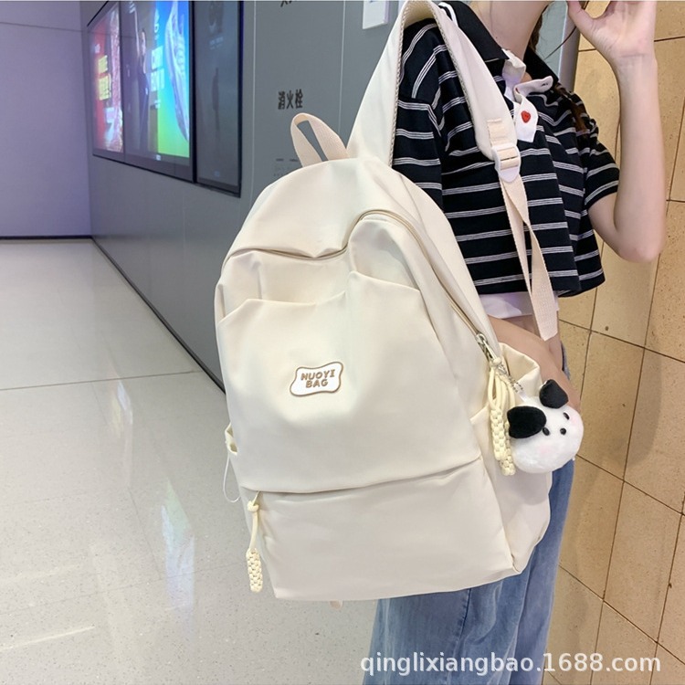 Sweet wind small fresh student schoolbag 2024 Korean leisure wind large capacity high school students shoulder bag wholesale