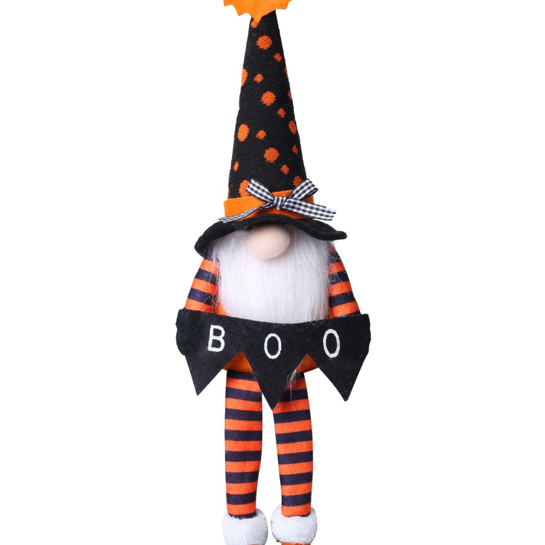 Nuevo producto transfronterizo Halloween murciélago de piernas largas sin rostro muñeca gnomo decoración decoración Rudolph goblin lote de muñeca