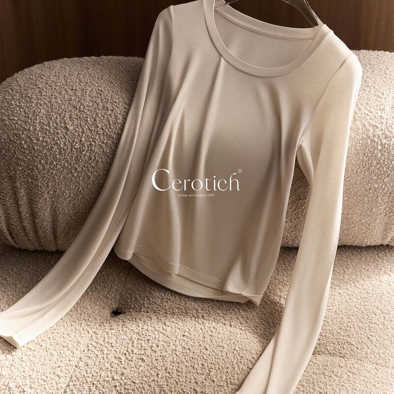 Cerotich Base Layer Lenzing Tencel Lyocell Wool Thermal Underwear, Stretchy and Suitable for Outerwear, Base Layer Top
