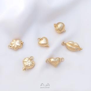 14K����ɫ�p��ſ������Ο��\��؈���촽���Ĵ��F��diy�Ʒ���