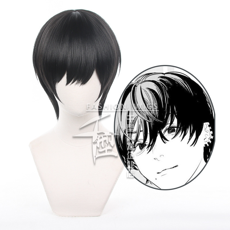 [Thousand Types] Chainsaw Man 2 Yoshida Kuanwen Cos Wig War and Devil Boyish Black Short Hair