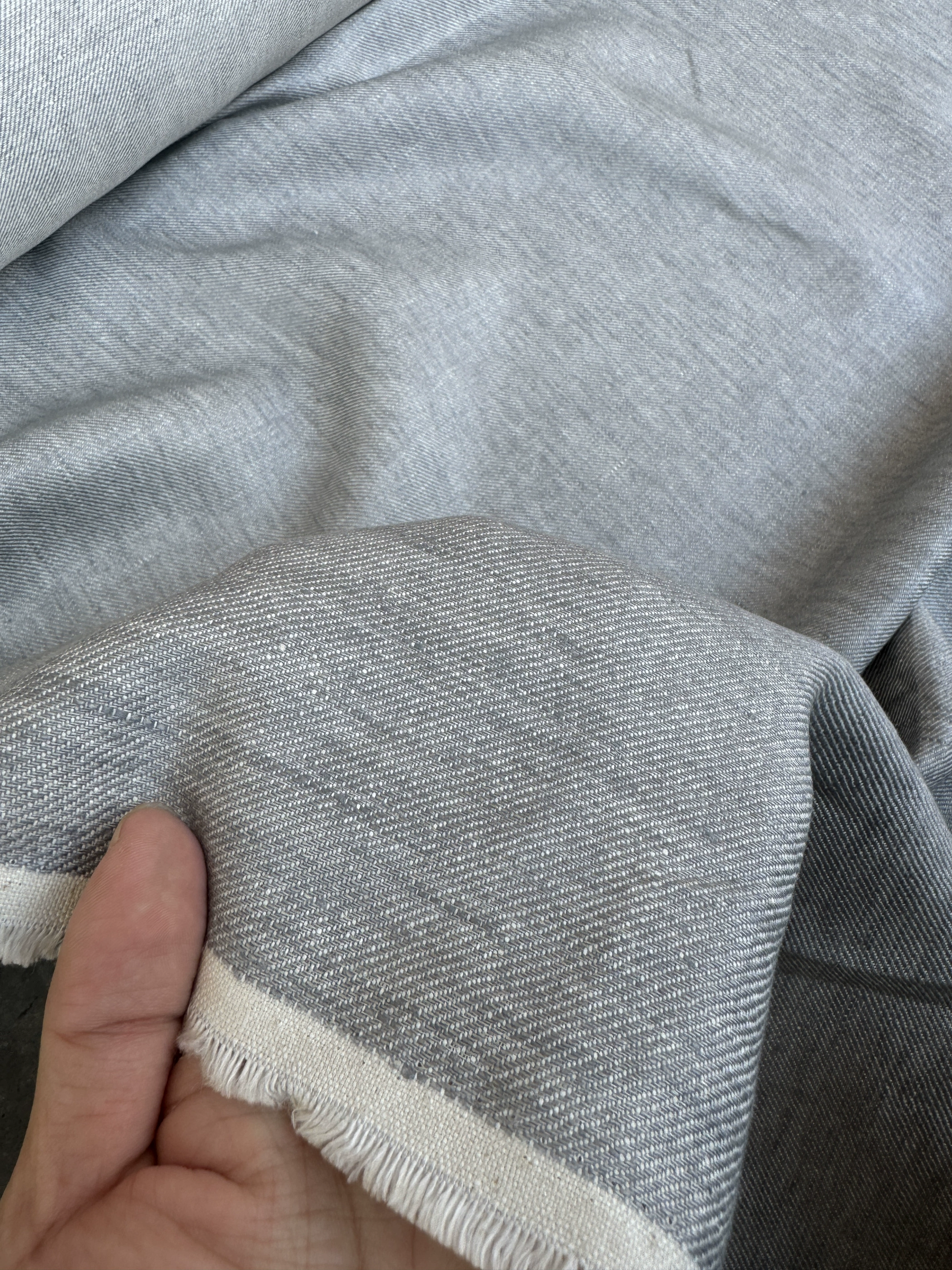 Тяжелая высококачественная плотная ткань из конопляного твила, двусторонняя пряжа, ширина 150cm полметра, цена другая