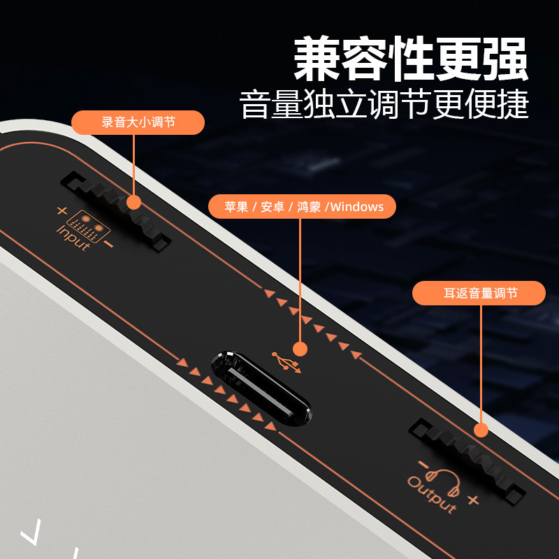 Apple 15 Huawei Typec 携帯電話ライブブロードキャストアダプターに適したライブブロードキャスト No.1 サウンドカードコンバーター PK|undefined