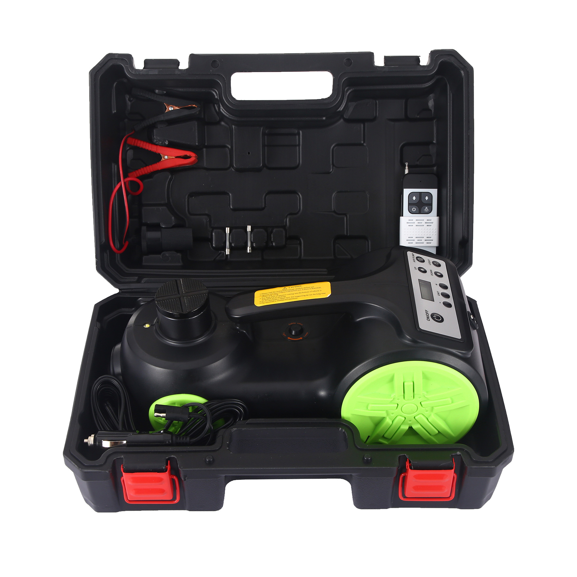 热销电动千斤顶户外便携车辆应急工具锂控车载起重设备批发