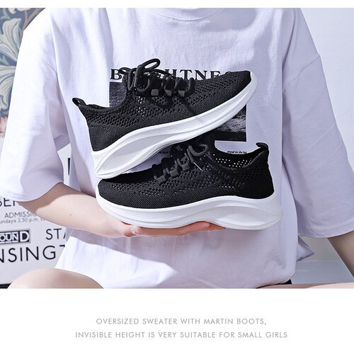 Women's Fashion Casual Slip-Resistant Running Shoes, Korean Version Trendy Soft Sole, Summer Advanced Versatile