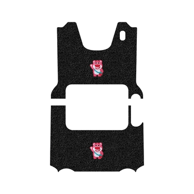 Electric vehicle foot mat Emma Le Tao CA500 - emma-letao-foot-mats-pink-bear-comes-with-fixing-stickers