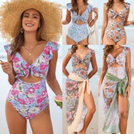 连体泳衣;比基尼;三件套泳装