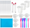 Epoxy resin, crystal, silica gel tools set, measuring cup, mixing stick