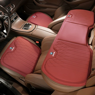 Waist support | Suitable for Bmw Headrest and Lumbar - model-b-volcano-red-bmw-front-and-rear-seat-cushions-three-piece-set