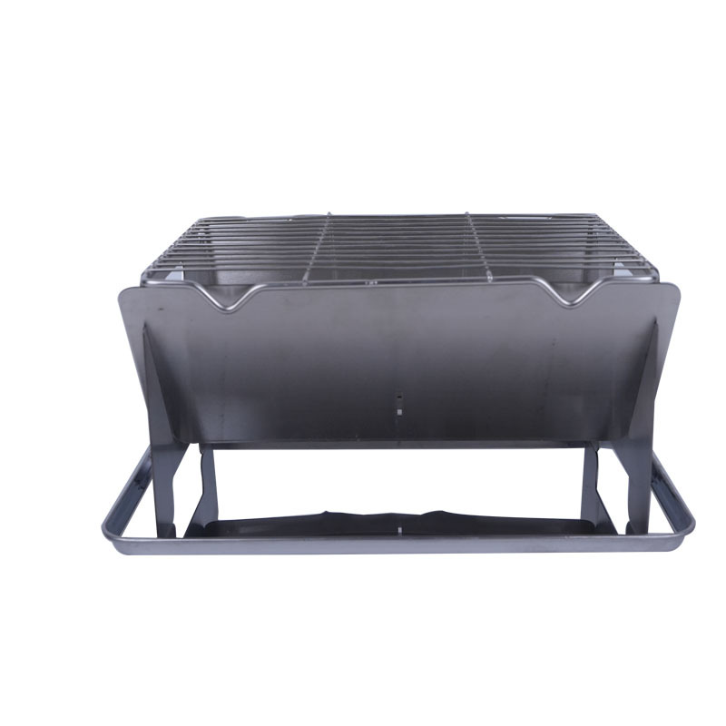 Barbacoa de carbón para el hogar, barbacoa al aire libre, pinchos al aire libre, barbacoa de camping, barbacoa de asa de dos caras para hacer té