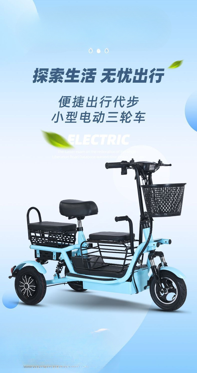 Electric Tricycle Small Household for Elderly/Kids