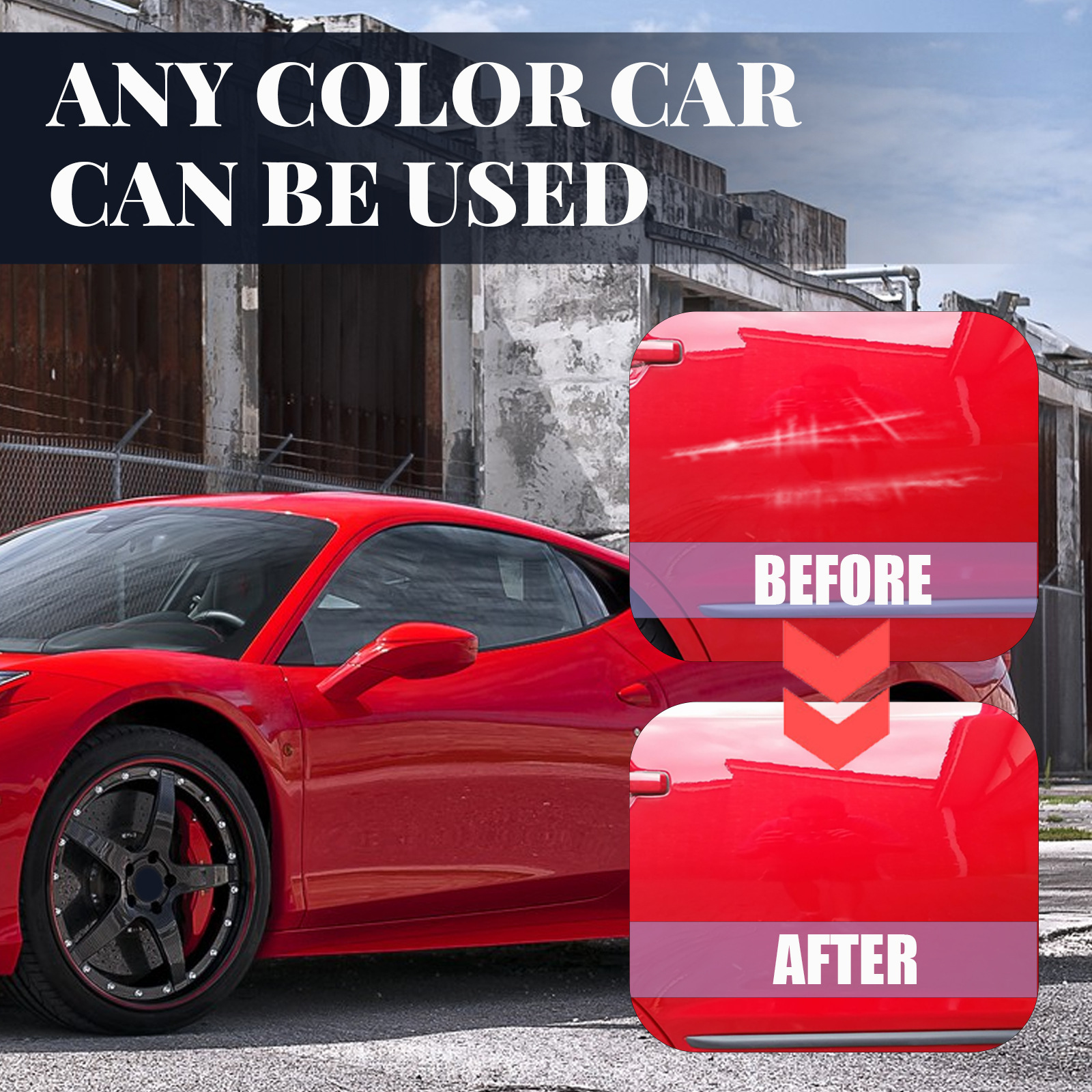 Rayhong Car Paint Care Scratch Repair Agent Removes Car Paint Scratches, Renovates, Protects Scratches, Decontaminates, Polishes and Polishes