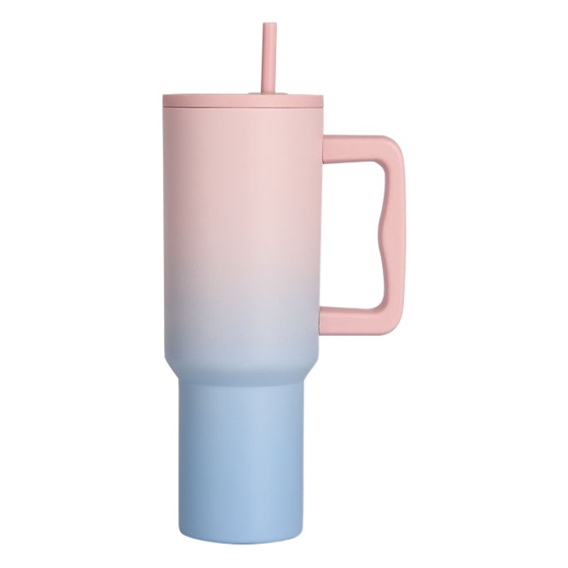Termo gigante de acero inoxidable 304 de 40oz con asa reforzada, para auto, hielo/agua image 1