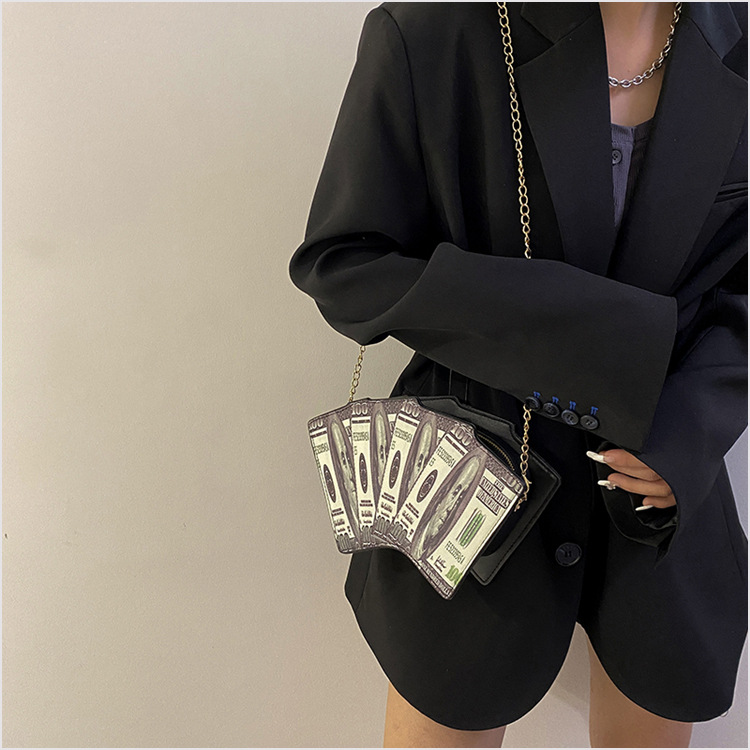 Fashion Poker Clashing Color Chain Messenger Bag Wholesale Nihaojewelry display picture 4