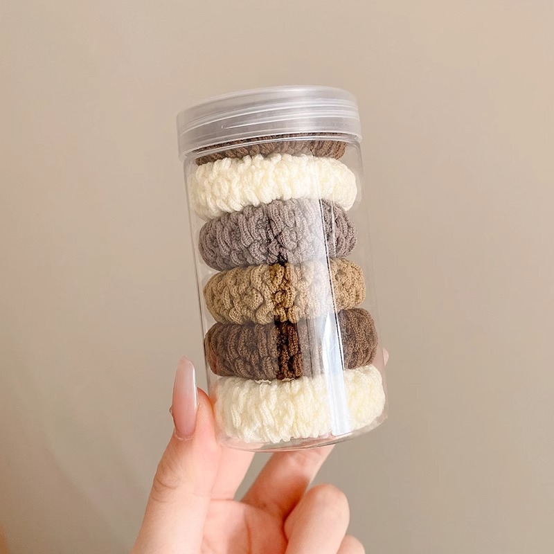 Caja alta cola de caballo cuerda para el cabello niña 2024 nuevo estilo de alta calidad cabeza de amarre de alta elasticidad banda de goma duradera anillo para el cabello tocado