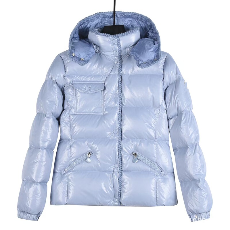 New Moncler Slim Waist Second Generation Down Jacket, Oil Wax Leather, Moncler Waist-Cinching Short Hooded Warm Women's Coat, High-End New Moncler Slim Waist Second Generation Down Jacket, Oil Wax Leather, Moncler Waist-Cinching Short Hooded Warm Women's Coat, High-End