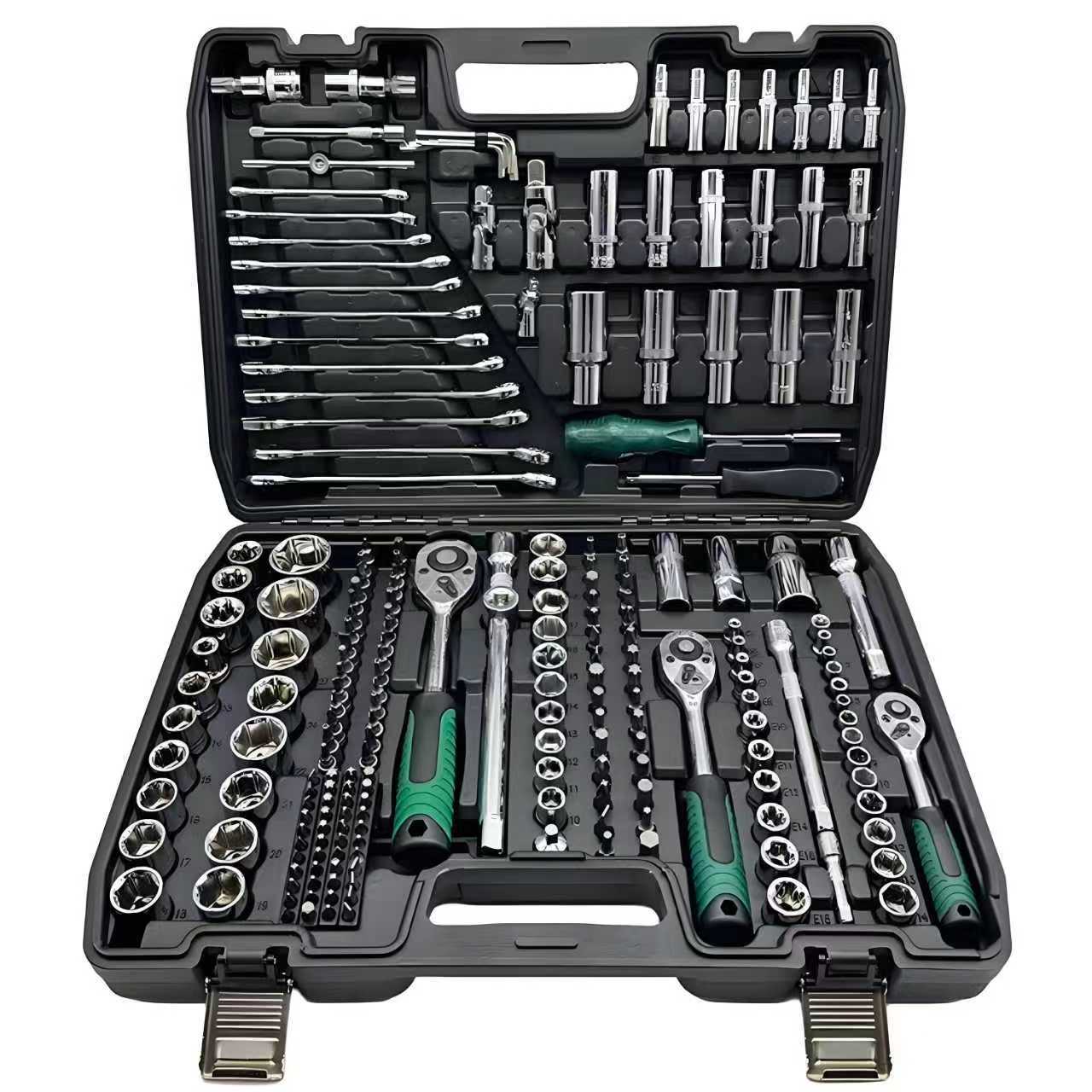 216 piezas de hardware manguito trinquete llave caja de herramientas de reparación de automóviles conjunto multifuncional herramientas de reparación de automóviles al por mayor image 4