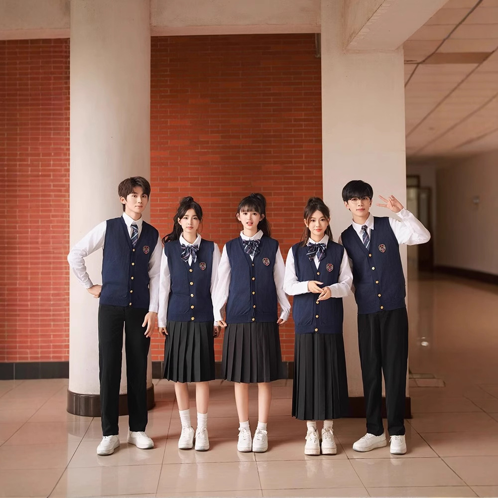 班服秋季学院风高中生运动会合唱朗诵演出服初中学生毕业校服套装