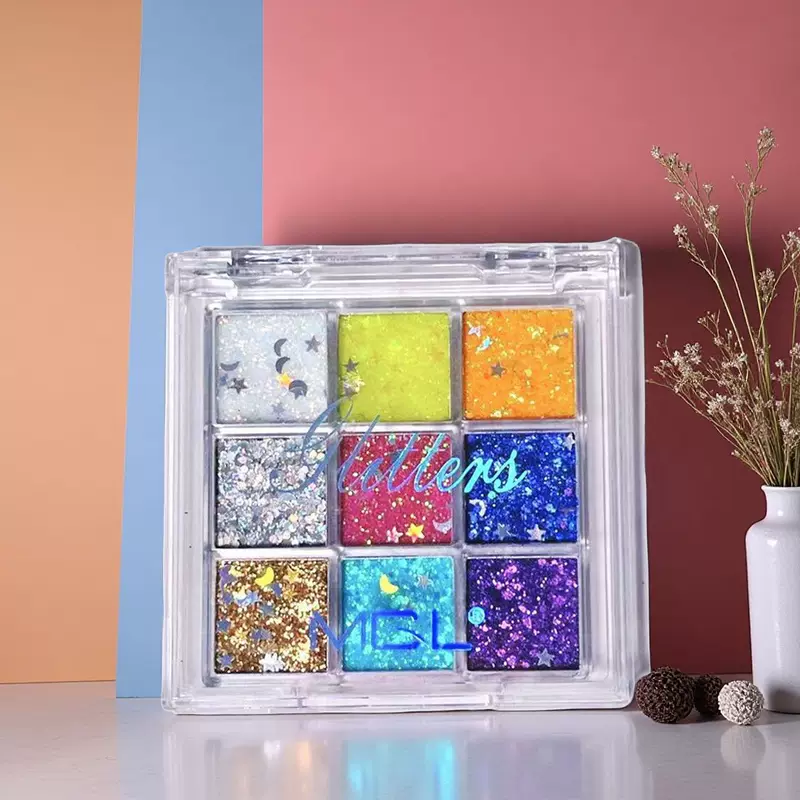 Большое тени для век, база под макияж, блестящие ногти sequins, самоклеящийся гель, клей, палетка теней, без клея