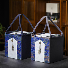 New storage bag packaging box empty gift box with tea cloth bag as a souvenir gift tea canister empty box gift box for making