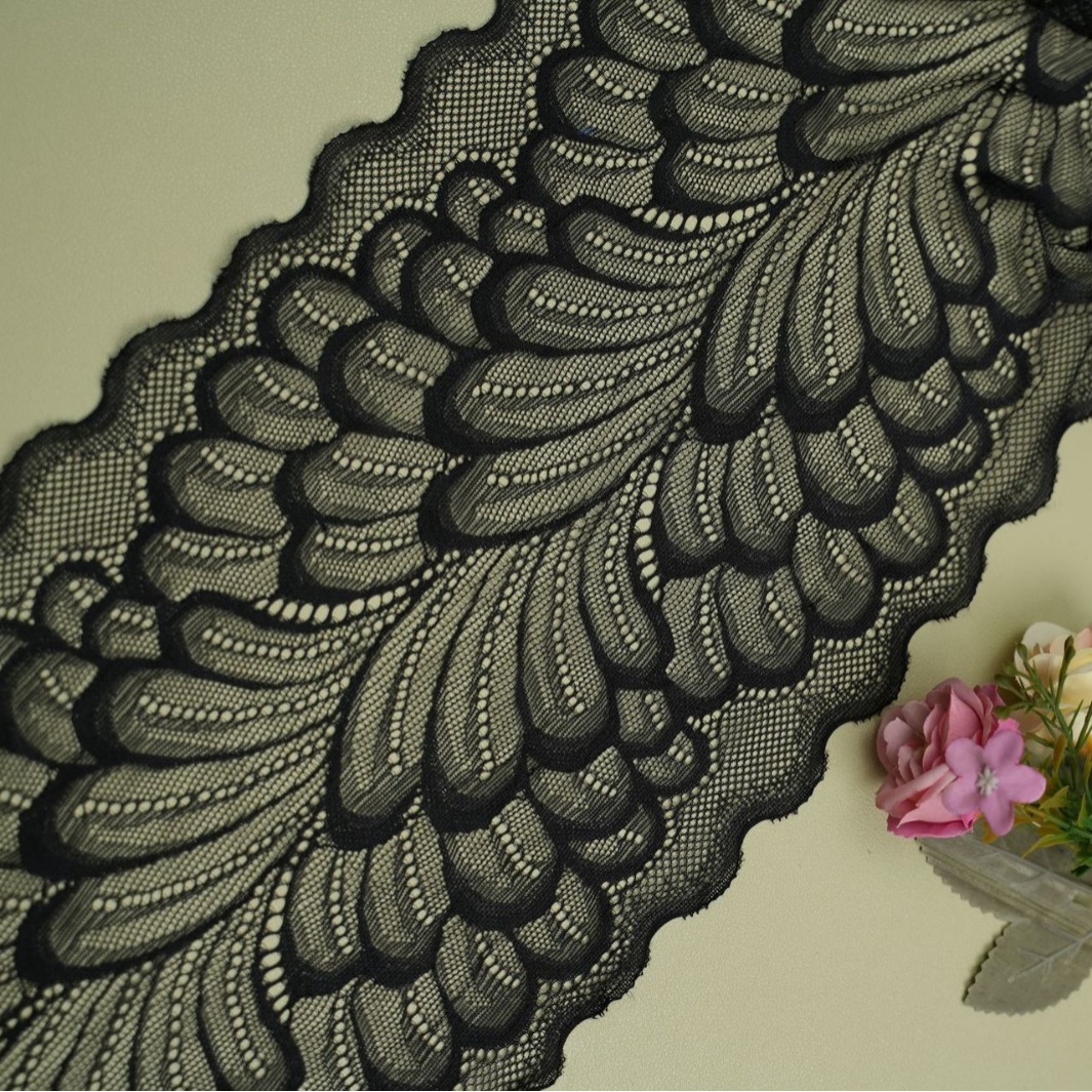 18cm蕾丝锦氨纶弹力花边内衣辅料多色diy针织服装服饰配饰批发