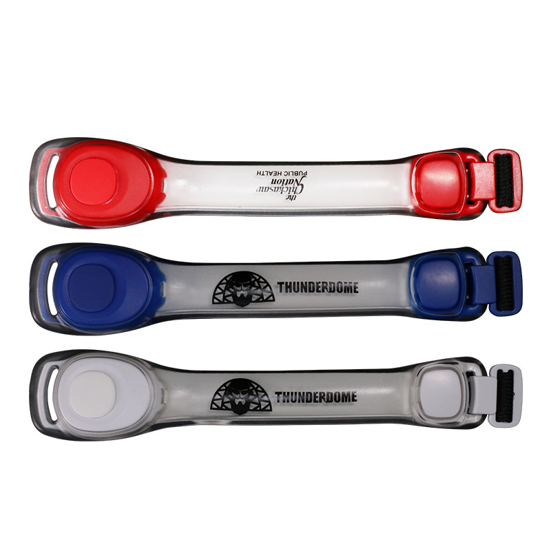 Brazalete luminoso LED Impresión de logotipo publicidad regalos promocionales brazalete luminoso LED Luz de seguridad de conducción reflectante