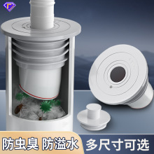 下水管防返臭神器厨房密封塞圈洗衣机洗手盆菜盆下水道封口盖配件