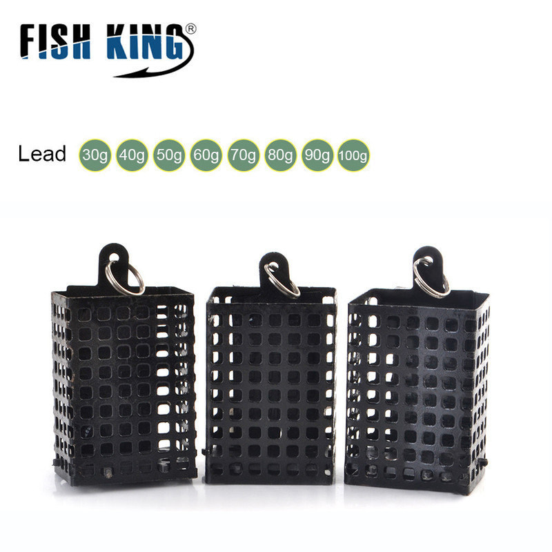 Fish king釣りグループ飛徳釣り角型鉄餌籠付餌道具打巣器feederクロスボーダー卸売り|undefined