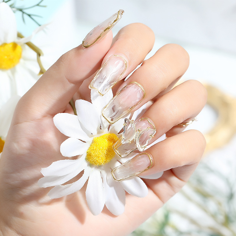 Online popular hielo transparente Aurora mariposa joyería cristal blanco piedra tridimensional uñas diamante Super Flash rhinestone uñas joyería