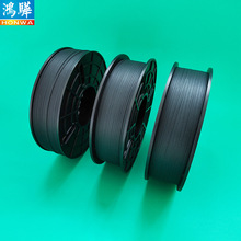 厂家直销自动机用牛皮纸扎丝 黑色扎数据线扎丝带 卷料800米一卷