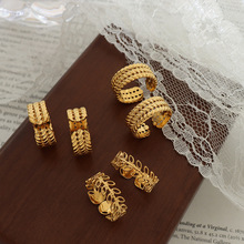 С�������䵭��ins�����������ʸн�ָ�Ѹ�18k�𲻵�ɫ������Ʒ