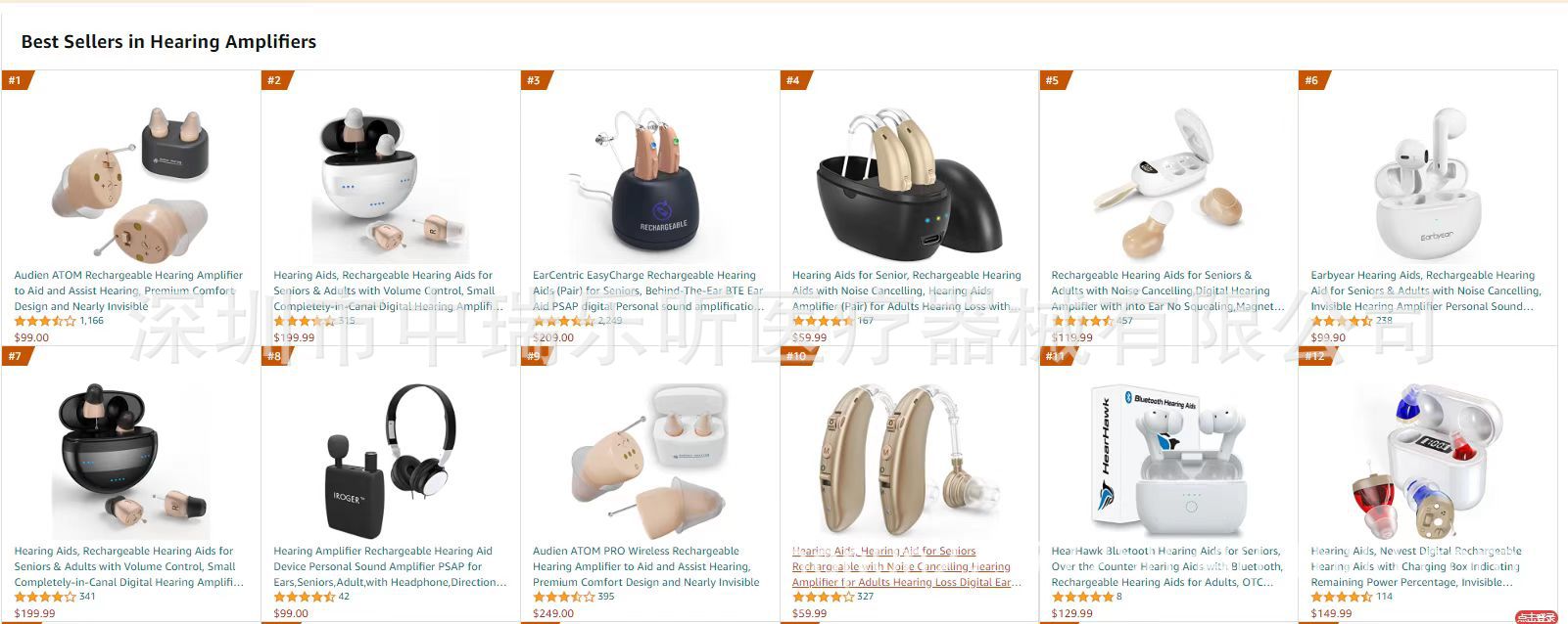 亚马逊最新排名