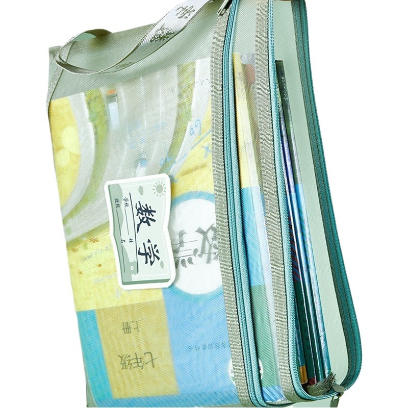 Morandi clasificación de la asignatura bolsa de archivo cremallera gran capacidad estudiantes de la escuela primaria Idioma Inglés libro de texto sujeto prueba