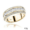 Golden fashionable zirconium, ring, European style, simple and elegant design