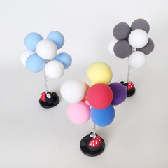 告白氣球汽車擺件卡通車內裝飾品七彩道具用品