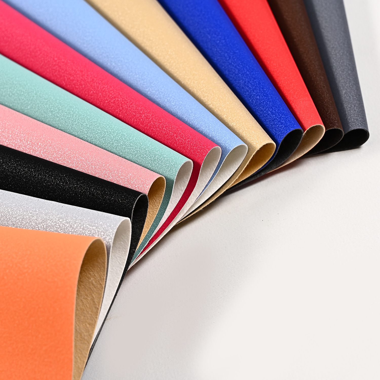 厂家批发金葱细闪粉PU皮革面料 格利特箱包鞋材人造皮革批发