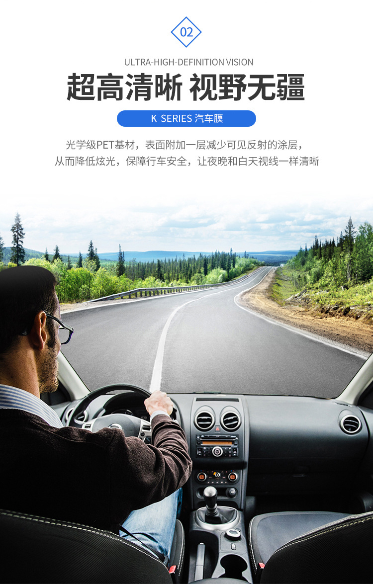Factory Direct Purchase 4Mil Nano Ceramic Film Strong Explosion-Proof High Heat Insulation High Definition Solar Film Car Film Window Film
