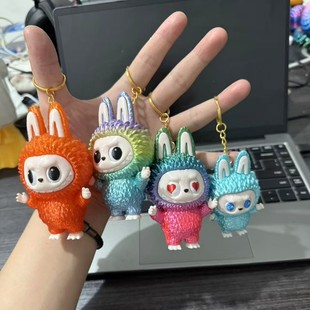 3D Printed Multi-Color Trendy Plush Keychain Bag Pendant Cute Peripheral Figurine Gift Cute Cartoon