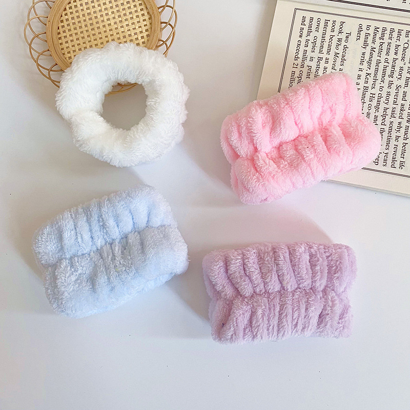 Amazon cross-border franela banda de pelo pulsera conjunto de pulsera absorbente de las mujeres deportes tie-dyed pulsera traje de vacío