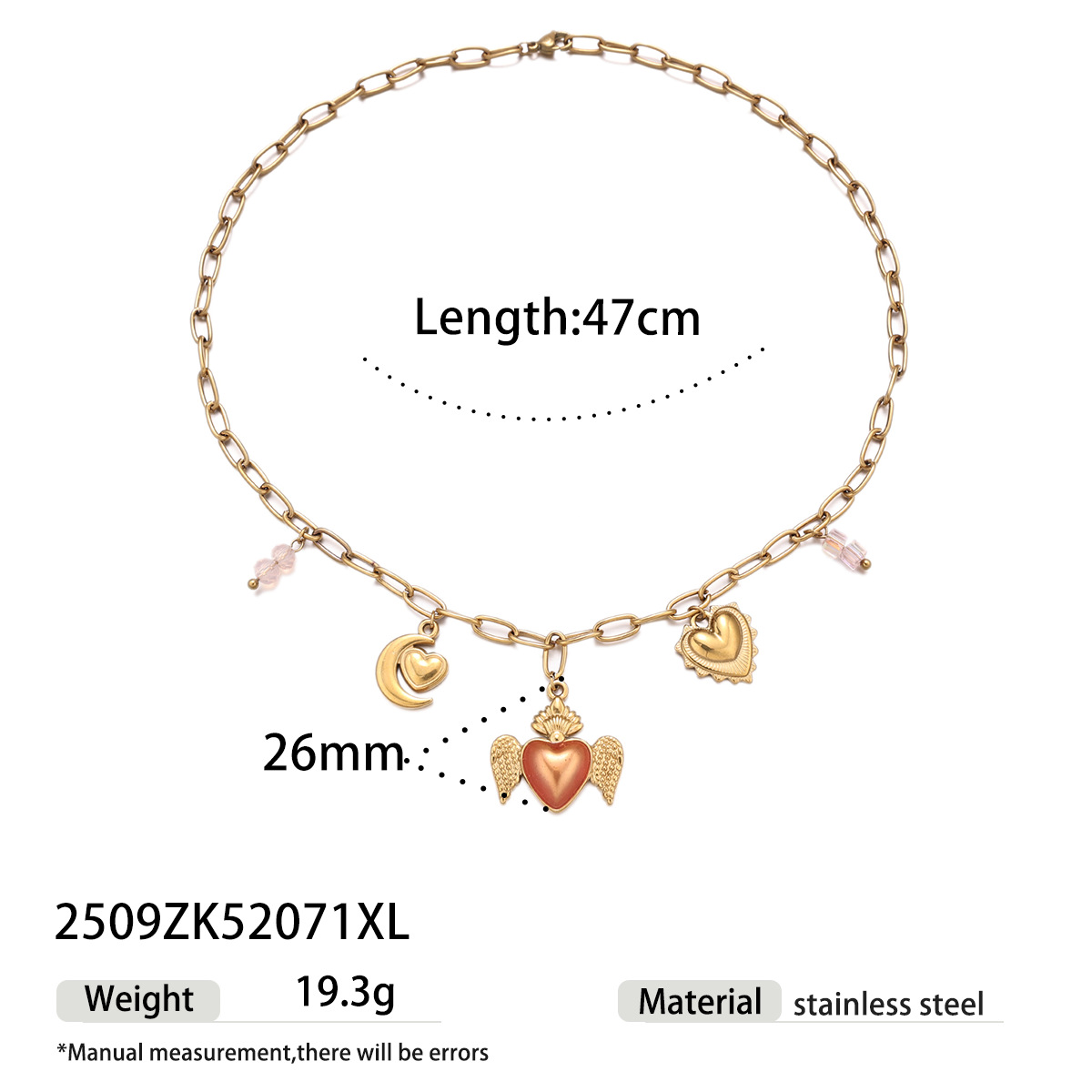 Collar de acero inoxidable TENA Europa y los Estados Unidos nicho ligero de lujo sol amor multi-colgante conjunto de joyería universal venta caliente transfronteriza