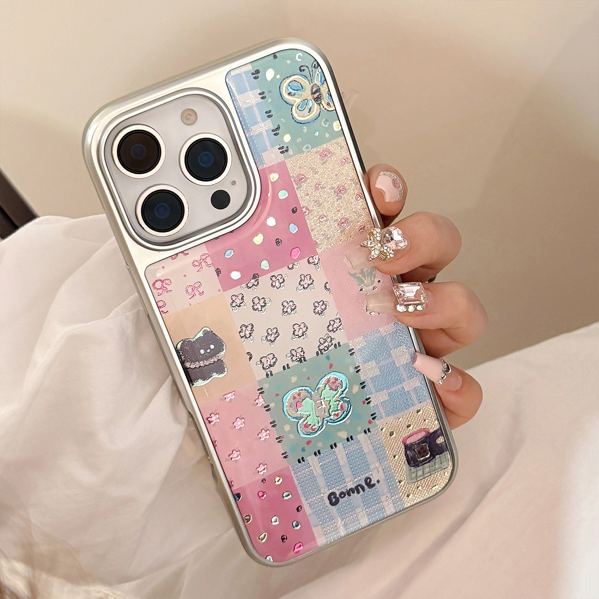 Protective Phone Case For Apple Iphone Pro Max Plus Plaid Gilt_voghion.com