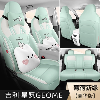 special seat covers for the Star Wish: Modelə uyğun (Original) oturacaq örtükləri - mint-green-cartoon-version-full-coverage-model-star-wish