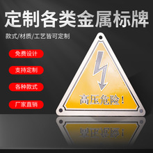 金属标牌机械设备不锈钢标牌面板牌门牌号铭牌铝合金腐蚀丝印标牌