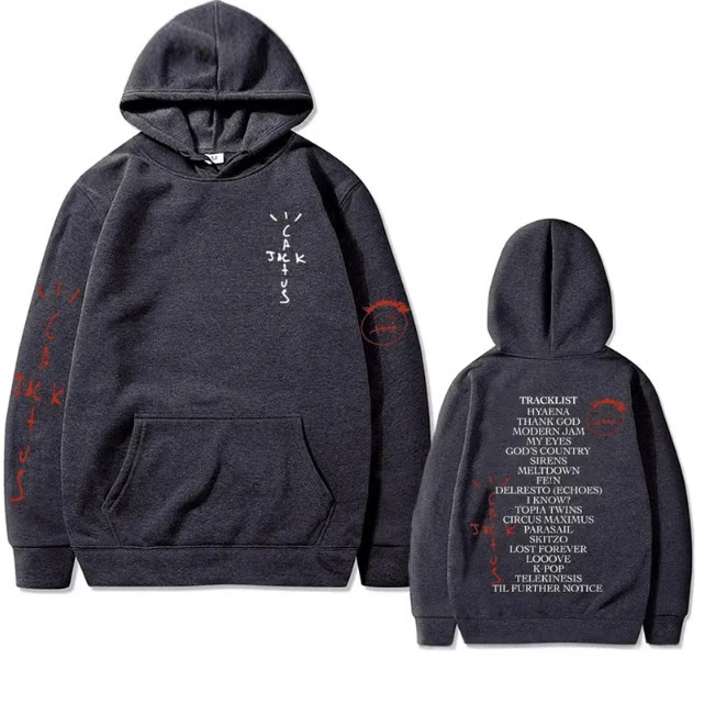 Cactus Jack Utopia Graphics Hoodie Men Hip Hop Fashion Trend