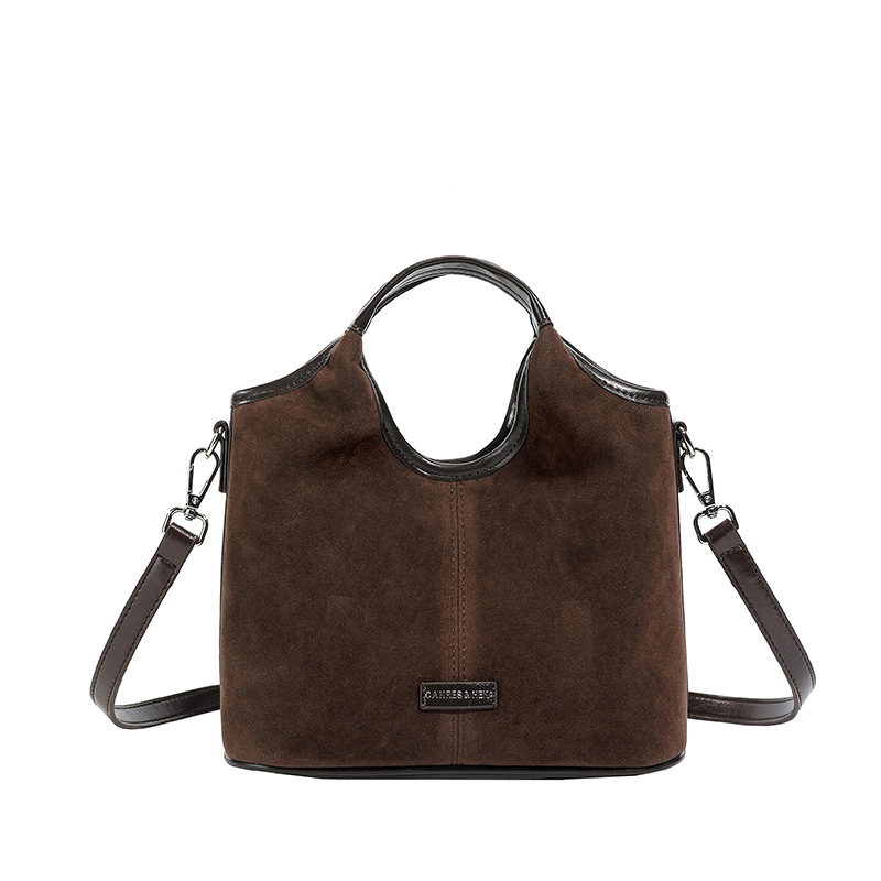 Transfronterizo de seda bolso de cubo portátil de invierno para mujeres 2025 nuevo estilo de alta sensación bolso de hombro bolso de mochila versátil